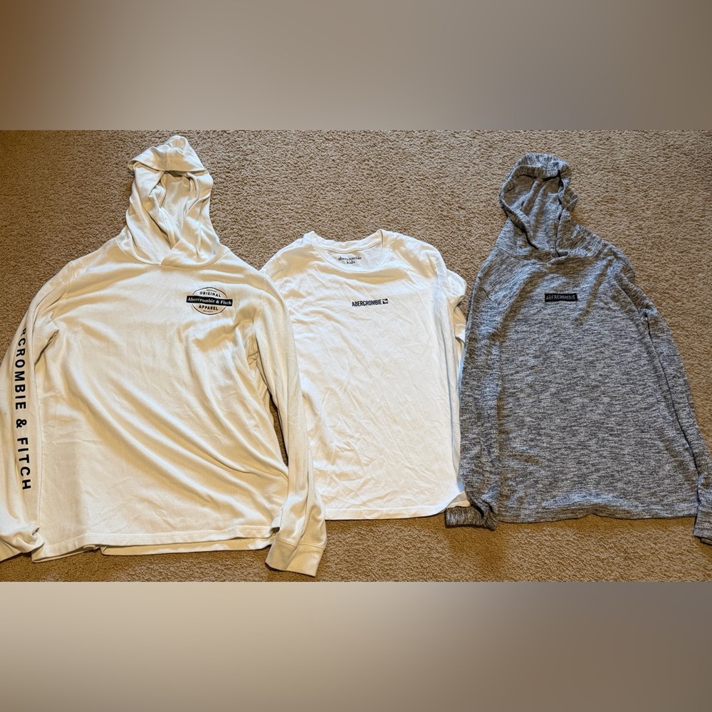 Boys Abercrombie & Fitch Long Sleeve Shirts size 13/14
